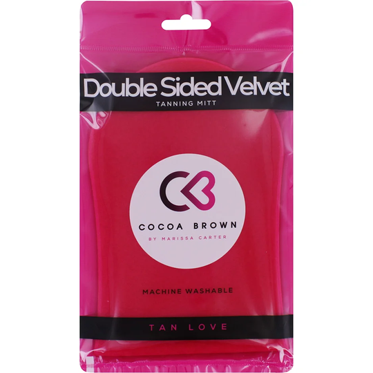 Cocoa Brown Deluxe Double-Sided Pink Velvet Tanning Mitt, Cocoa Brown Itseruskettavat