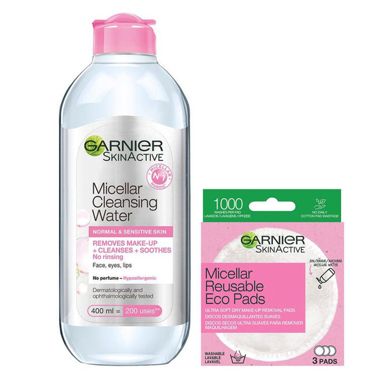 Garnier Classic Micellar + Eco Pads Pakettidiili