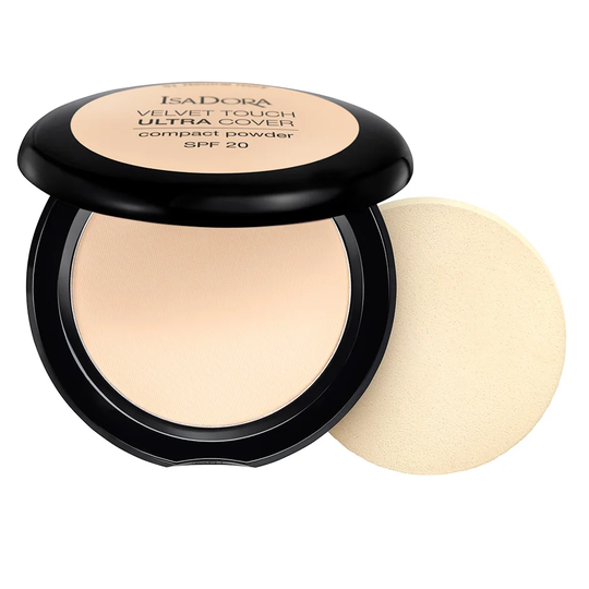 Velvet Touch Ultra Cover Compact Powder SPF20, 7.5 g IsaDora Puuteri