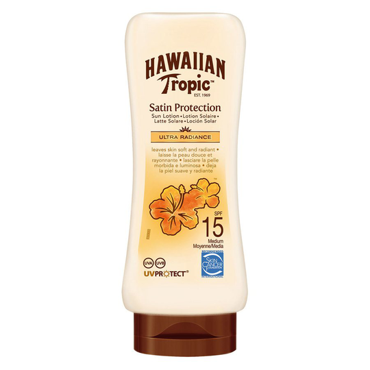 Hawaiian Satin Protection Sun Lotion SPF15 180ml