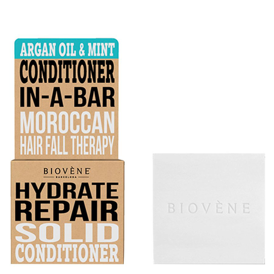 Biovène Hair Care Conditioner Bar Hydrate Repair Argan Oil & Mint 40 g