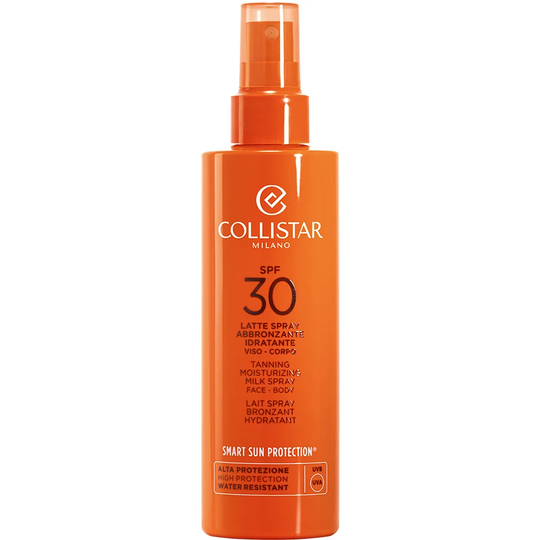 Tanning Moisturizing Milk Spray Face/Body SPF 30, 200 ml Collistar Itseruskettavat
