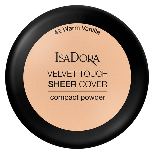 IsaDora Velvet Touch Sheer Cover Compact Powder 42 Warm Vanilla 10g