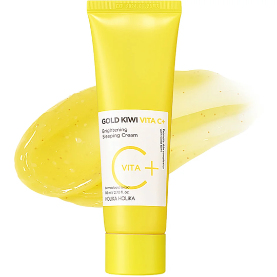 Gold Kiwi Vita C+ Brightening Sleeping Cream, 80 ml Holika Holika Seerumit & öljyt