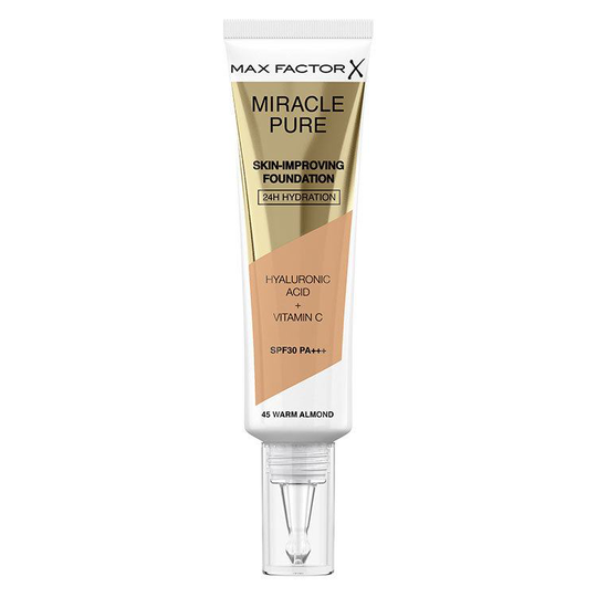 Max Factor Miracle Pure Skin-Improving Foundation 30 ml ─ 45 Warm Almond