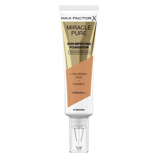 Max Factor Miracle Pure Skin-Improving Foundation 30 ml ─ 80 Bronze