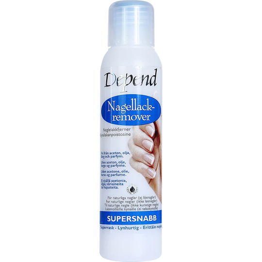 Depend Kynsilakanpoistoaine Erittäin Nopea, 35 ml Depend Kynsilakanpoistoaineet