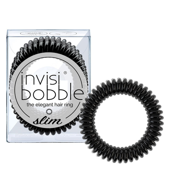 Invisibobble Slim True Black 3 kpl