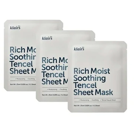 Klairs Rich Moist soothing sheet mask, Klairs Kasvonaamio