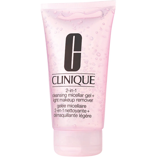 Clinique 2-in-1 Makeup Remover + Cleansing Micellar Gel, 150 ml Clinique Meikinpoistoaine