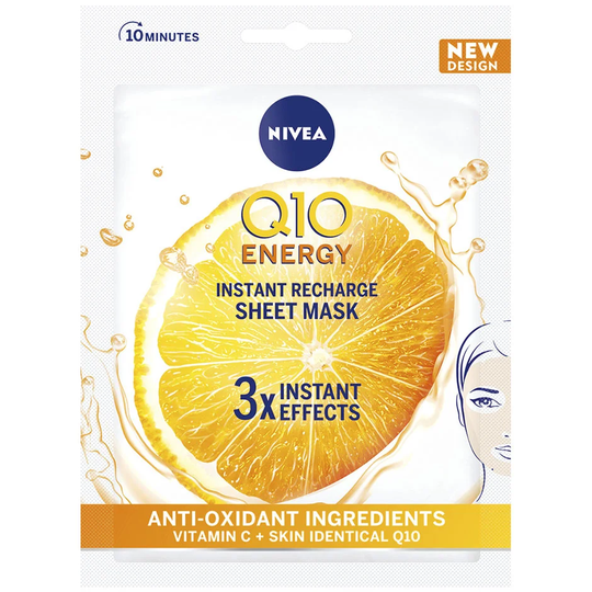 Q10 Energy Sheet Mask, Nivea Kasvonaamio