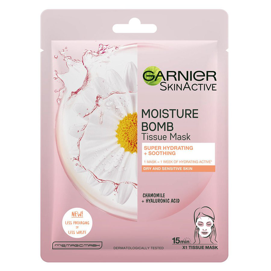 Garnier Tissue Mask Moisture Bomb Super-Hydrating Soothing 28g