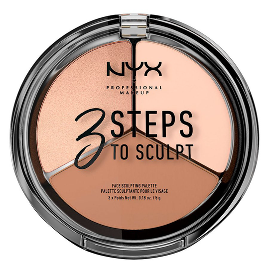 NYX Professional Makeup 3 Steps To Sculpt Face Sculpting Palette 5 g - Fair