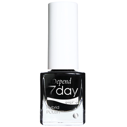 7 Day Hybrid Nail Polish Goth Black
