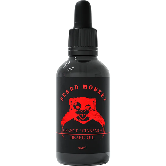 Orange & Cinnamon Beard Oil, 50 ml Beard Monkey Partaöljy ja partavaha