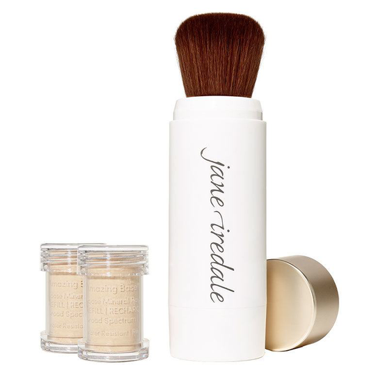 Jane Iredale Amazing Base Refillable Brush 2 x Refills - Light Beige