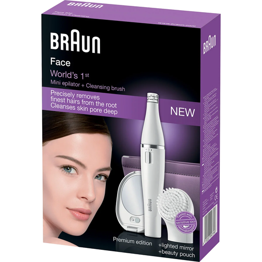 Epilation & Cleansing Face 830, Braun Epilaattorit