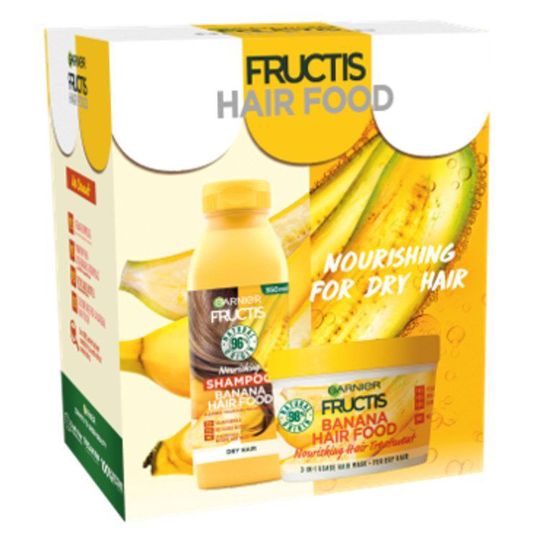 Garnier Fructis Hair Food Box Banana Shampoo 350 ml + Mask 390 ml