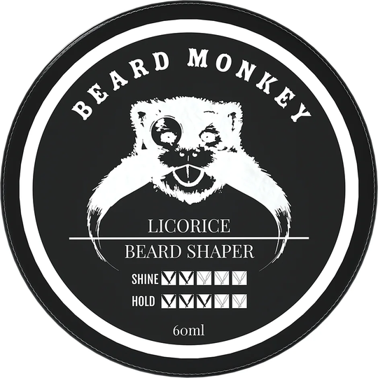 Licorice Beard Shaper, 60 ml Beard Monkey Parta & Viikset
