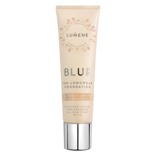 Lumene Blur 16H Longwear Foundation SPF 15 30 ml ─ 3 Fresh Apricot