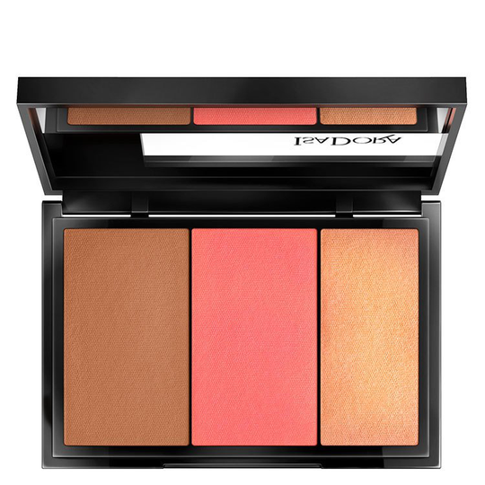 IsaDora Face Sculptor 3-in-1 Palette 12 g ─ #Intense Peach