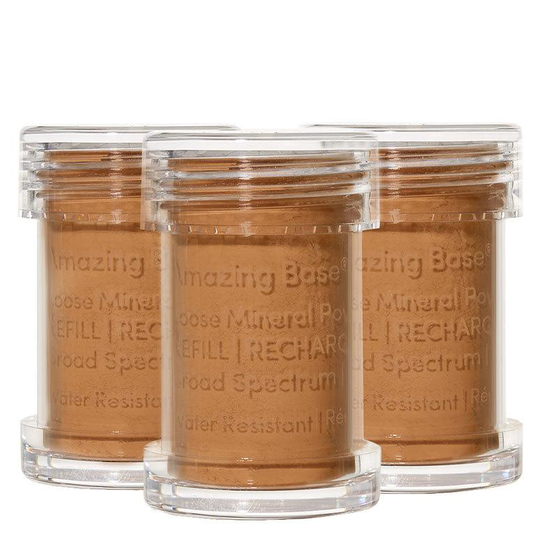 Jane Iredale Amazing Base Refillable Brush 3 Pack Refills - Velvet