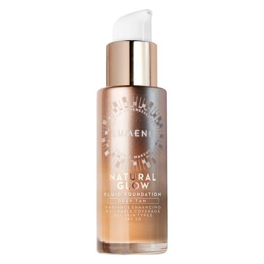 Lumene Natural Glow Fluid Foundation SPF 20 30 ml - Deep Tan