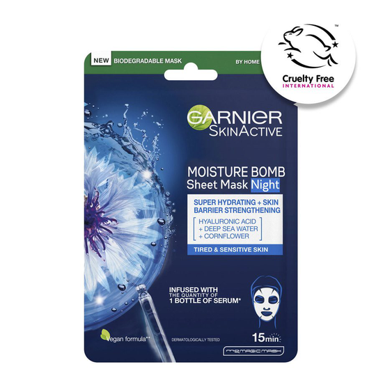 Garnier Moisture Bomb Super Hydrating & Strengthening Night Tissue Mask 28 g