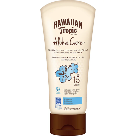 Hawaiian Aloha Care Lotion SPF 15, Hawaiian Tropic Aurinkosuoja kasvot