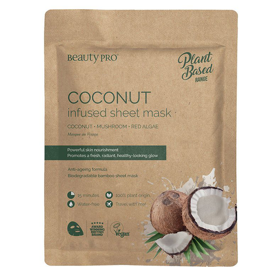 BeautyPro Plant Based Coconut Infused Sheet Mask 22 ml