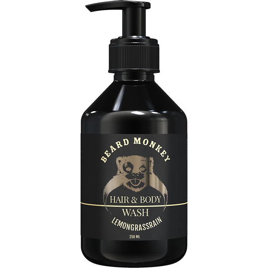 Hair & Body Lemongrass, 250 ml Beard Monkey Suihku- ja kylpytuotteet