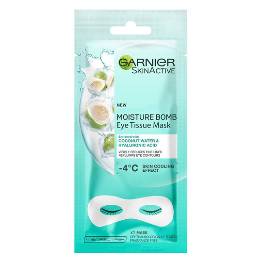 Garnier Eye Tissue Mask Moisture Bomb Coconut 6g