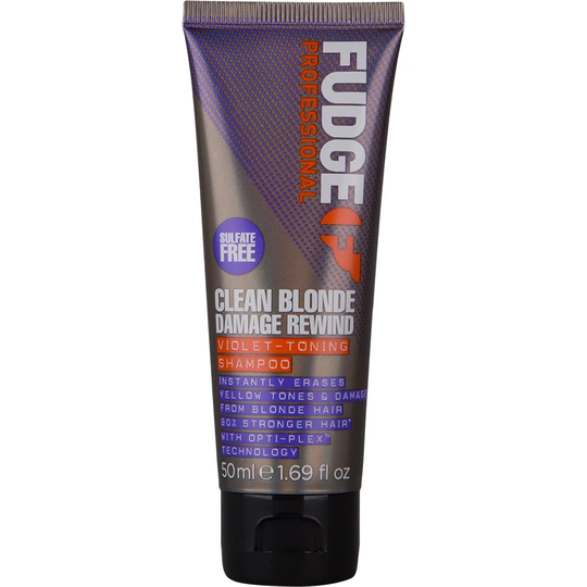 Fudge Clean Blonde Damage Rewind Violet-Toning Shampoo, 50 ml Fudge Erikoistuotteet hiuksille