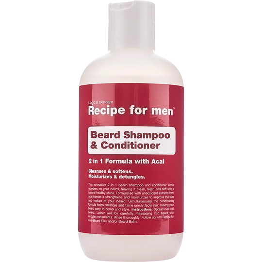 Recipe for Men Beard Shampoo & Conditioner, 250 ml Recipe for men Parta & Viikset