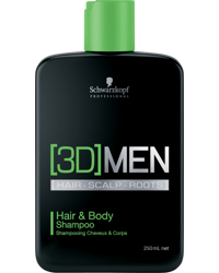 3D Men Hair & Body Shampoo 250ml