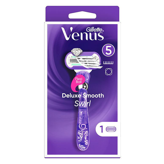 Gillette Venus Deluxe Smooth Swirl Razor 1 Blade