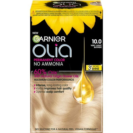 Olia 1.0 Night Black, Garnier Hiusvärit & suoravärit