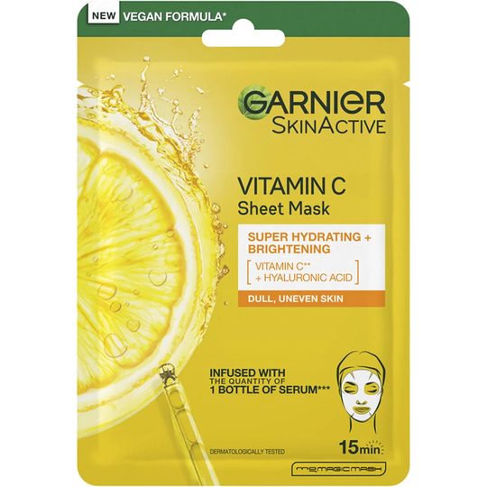 Skin Active Vitamin C Sheet Mask, 28 g Garnier Kangasnaamiot