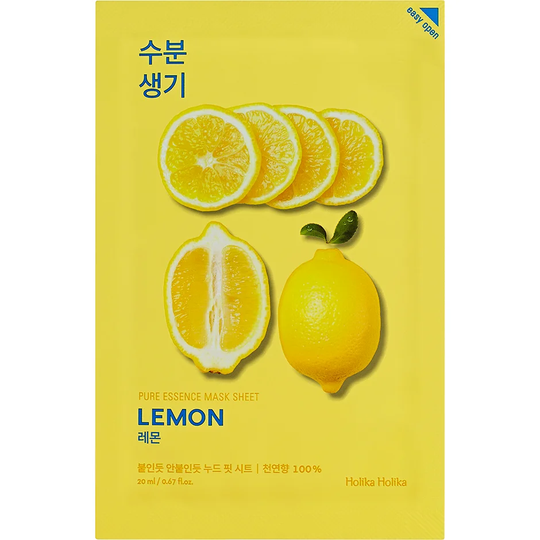 Holika Holika Pure Essence Mask Sheet - Lemon, Holika Holika Kasvonaamio