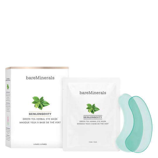 BareMinerals Skinlongevity Green Tea Herbal Eye Mask 6 Pair