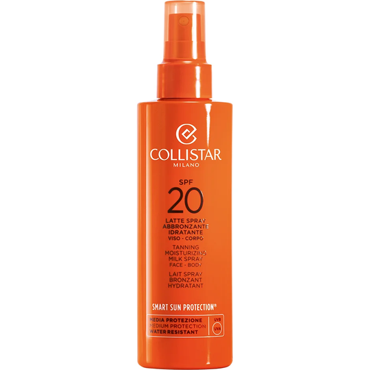 Tanning Moisturizing Milk Spray Face/Body SPF 20, 200 ml Collistar Itseruskettavat
