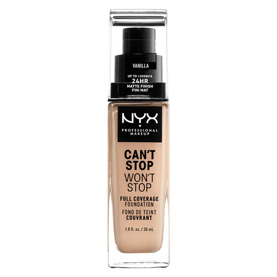 NYX Professional Makeup Can't Stop Won't Stop Full Coverage Foundation Vanilla 30ml