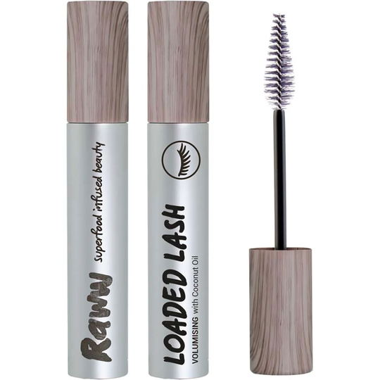 Loaded Lash Volume Mascara with Coconut Oil, 9 ml Raww Cosmetics Ripsiväri