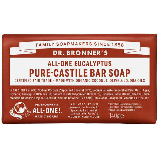 Magic Soaps All-One Hemp Eucalyptus, 140 g Dr. Bronner's Suihku- ja kylpytuotteet