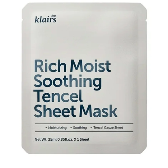 Rich Moist Soothing Tencel Sheet Mask, 25 ml Klairs Kasvonaamio