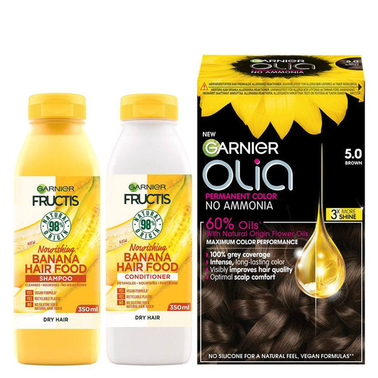 Garnier Fructis Hair Food Banana + Olia Pakettidiili
