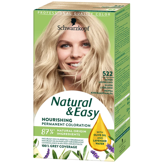 Natural & Easy 523 Ljus Isblond, Schwarzkopf Hiusvärit