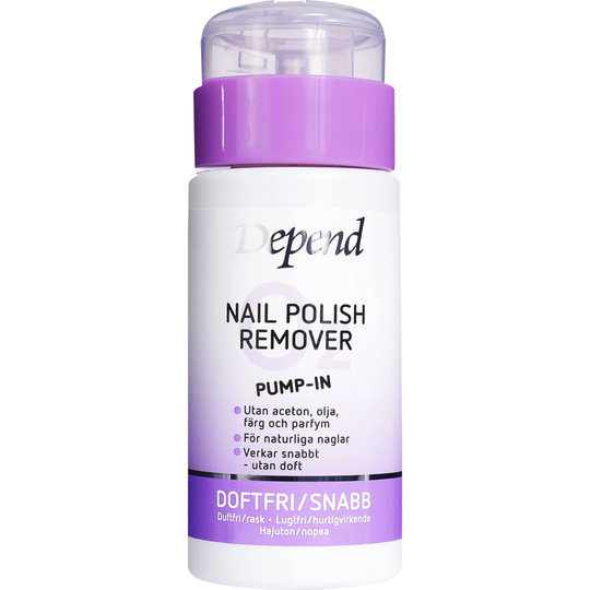 O2 Purple Pump-In Nail Polish Remover 125 ml