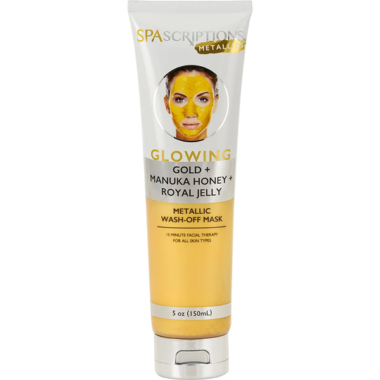 Glowing Metallic Wash-Off Mask, 150 ml Spascriptions Kasvonaamio
