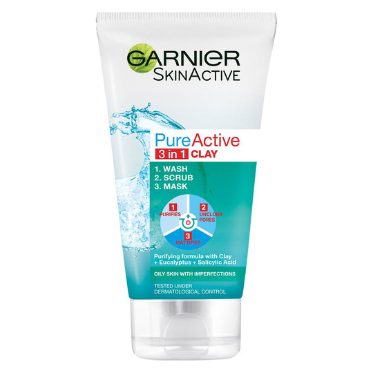 Garnier PureActive 3-In-1 Clay 150 ml
